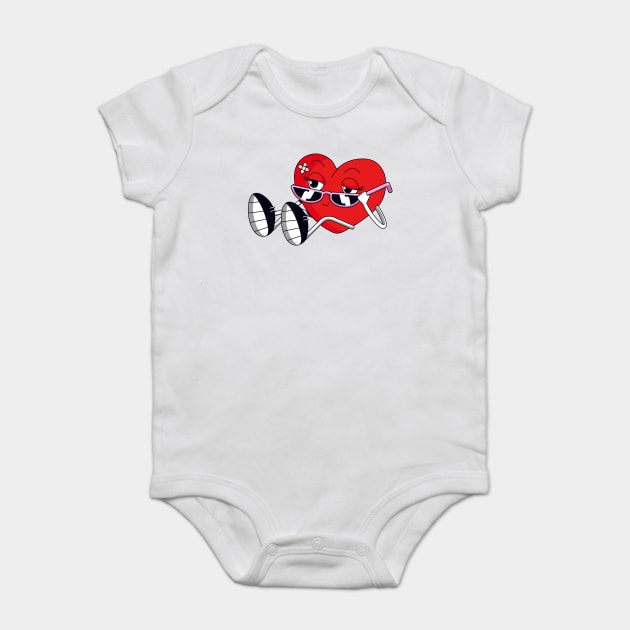 Miss Valentine - 2 Baby Bodysuit by Megadorim